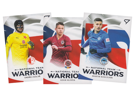 Kompletní set 20-21 SportZoo Fortuna Liga National Team Warriors #WR01-WR18