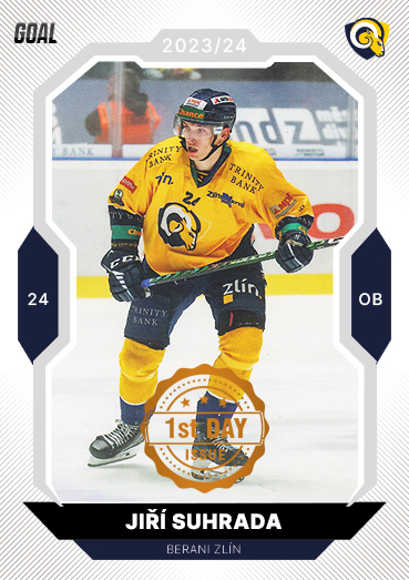 Suhrada Jiří 23-24 GOAL Cards Chance liga 1st Day Issue #198