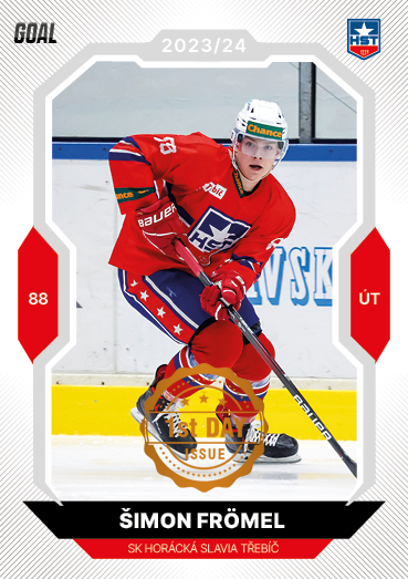 Frömel Šimon 23-24 GOAL Cards Chance liga 1st Day Issue #238