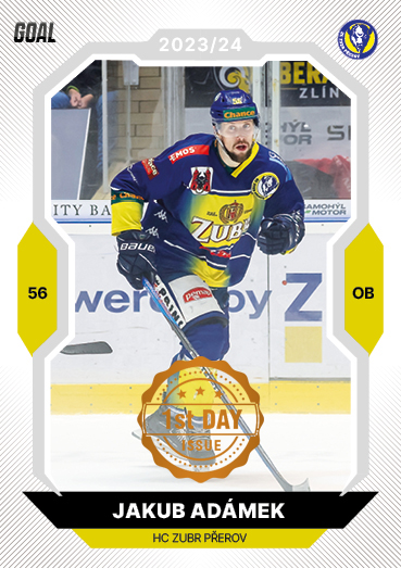 Adámek Jakub 23-24 GOAL Cards Chance liga 1st Day Issue #301