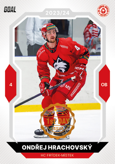 Hrachovský Ondřej 23-24 GOAL Cards Chance liga 1st Day Issue #314