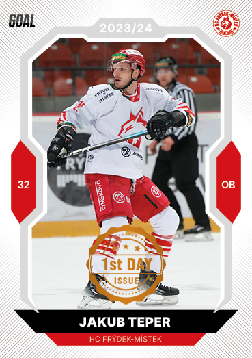 Teper Jakub 23-24 GOAL Cards Chance liga 1st Day Issue #315