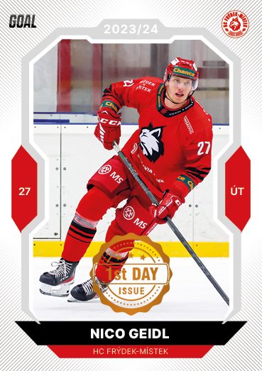 Geidl Nico 23-24 GOAL Cards Chance liga 1st Day Issue #321