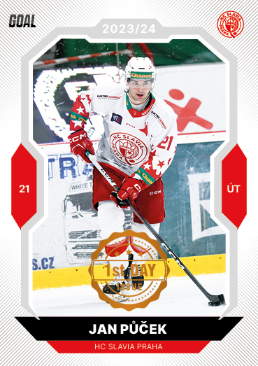 Půček Jan 23-24 GOAL Cards Chance liga 1st Day Issue #340