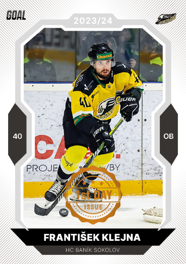 Klejna František 23-24 GOAL Cards Chance liga 1st Day Issue #359