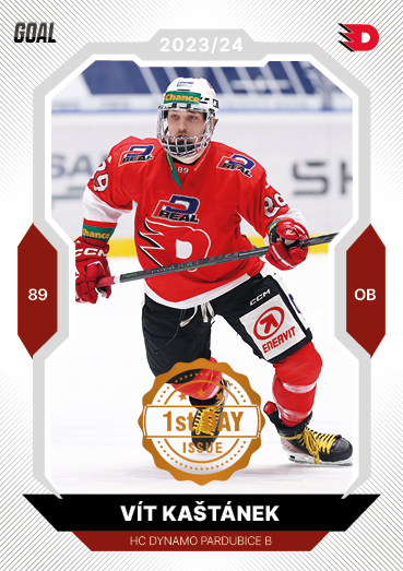 Kaštánek Vít 23-24 GOAL Cards Chance liga 1st Day Issue #375