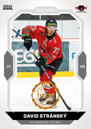 Stránský David 23-24 GOAL Cards Chance liga 1st Day Issue #390