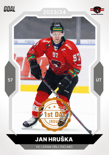 Hruška Jan 23-24 GOAL Cards Chance liga 1st Day Issue #398