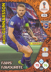 Gunnarsson Aron 2018 Panini Adrenalyn XL World Cup Fans Favourite #378