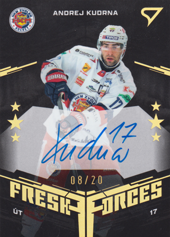 Kudrna Andrej 24-25 Tipos Extraliga Fresh Forces Gold Auto #FFS-AK