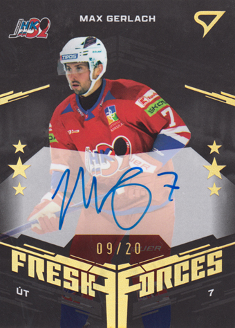Gerlach Max 24-25 Tipos Extraliga Fresh Forces Gold Auto #FFS-MG