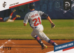 Prejda Max 2023 LC Czech Baseball Extraleague From the Game Leather #FG-14