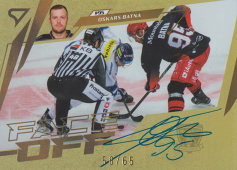 Batņa Oskars 24-25 Tipsport Extraliga Face-off Auto #FOS-OB