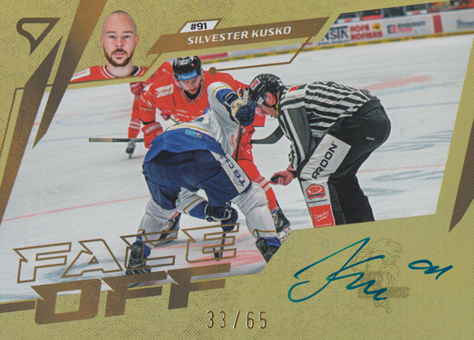Kusko Silvester 24-25 Tipsport Extraliga Face-off Auto #FOS-SK