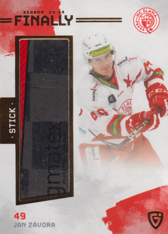 Závora Jan 23-24 GOAL Cards Finally Stick Gold #FST-30