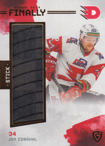 Zdráhal Jan 23-24 GOAL Cards Finally Stick Gold #FST-37