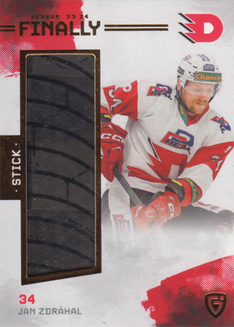 Zdráhal Jan 23-24 GOAL Cards Finally Stick Gold #FST-37