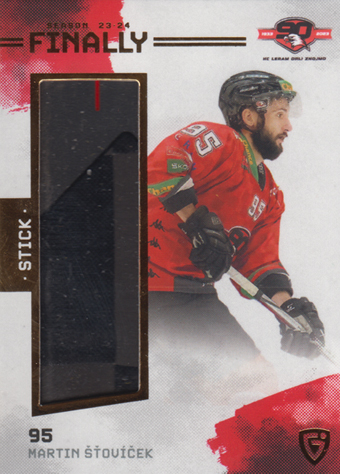 Šťovíček Martin 23-24 GOAL Cards Finally Stick Gold #FST-40