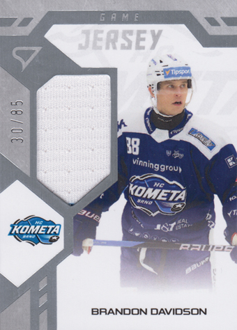 Davidson Brandon 24-25 Tipsport Extraliga Game Jersey #GJ-BD