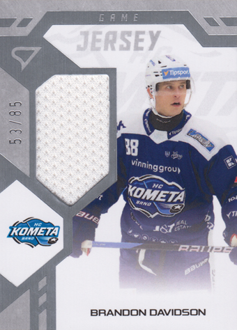 Davidson Brandon 24-25 Tipsport Extraliga Game Jersey #GJ-BD