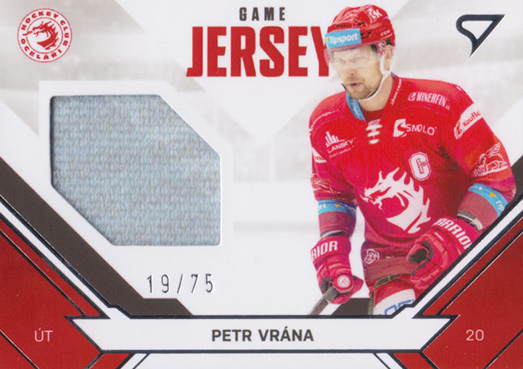 Vrána Petr 21-22 Tipsport Extraliga Game Jersey #JS-PV