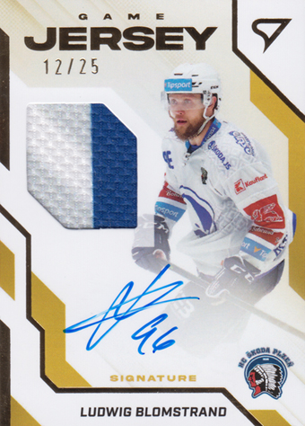 Blomstrand Ludwig 22-23 Tipsport Extraliga Game Jersey Auto #GJS-BL