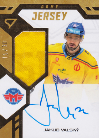 Valský Jakub 24-25 Tipsport Extraliga Game Jersey Auto #GJS-JV