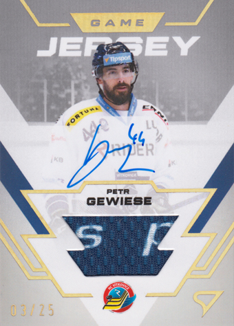 Gewiese Petr 23-24 Tipsport Extraliga Game Jersey Auto #GJS-PG