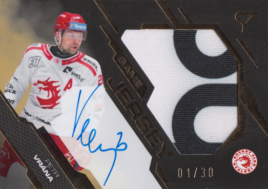 Vrána Petr 25-26 Tipsport Extraliga Game Jersey Gold Auto #GJS-PV