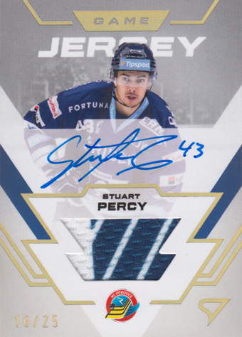 Percy Stuart 23-24 Tipsport Extraliga Game Jersey Auto #GJS-SP