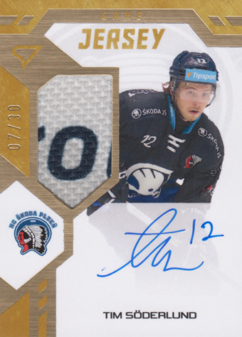 Söderlund Tim 24-25 Tipsport Extraliga Game Jersey Auto #GJS-TS