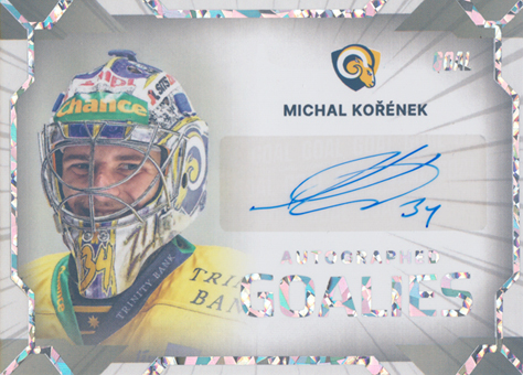 Kořének Michal 23-24 GOAL Cards Chance liga Goalies Auto #AG-2