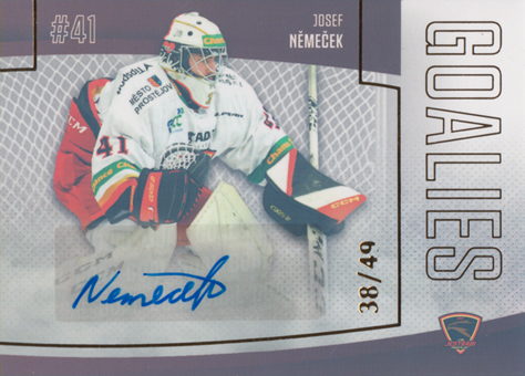 Němeček Josef 22-23 GOAL Cards Chance liga Goalies Autograph #G-6