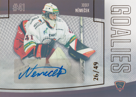 Němeček Josef 22-23 GOAL Cards Chance liga Goalies Autograph #G-6