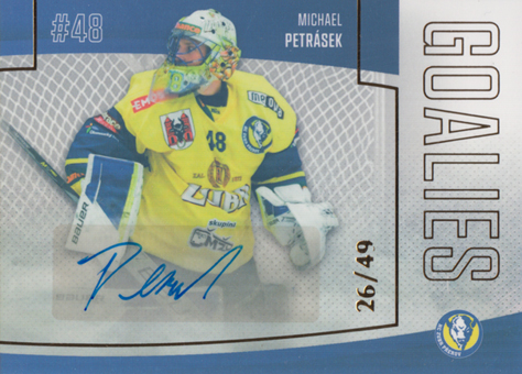 Petrásek Michael 22-23 GOAL Cards Chance liga Goalies Autograph #G-9