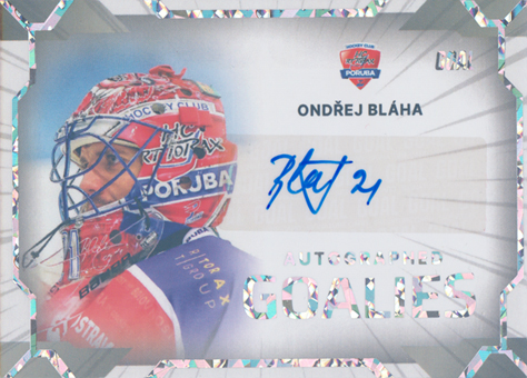 Bláha Ondřej 23-24 GOAL Cards Chance liga Goalies Auto #AG-10