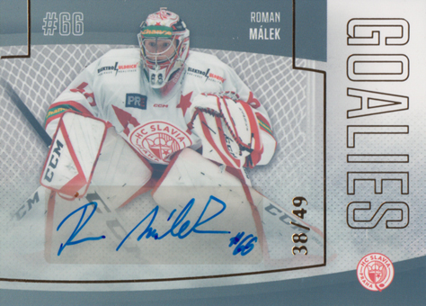 Málek Roman 22-23 GOAL Cards Chance liga Goalies Autograph #G-10