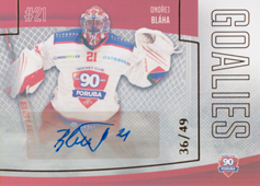 Bláha Ondřej 22-23 GOAL Cards Chance liga Goalies Autograph #G-15