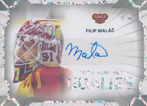 Maláč Filip 23-24 GOAL Cards Chance liga Goalies Auto #AG-15