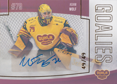Wolf Adam 22-23 GOAL Cards Chance liga Goalies Autograph #G-19