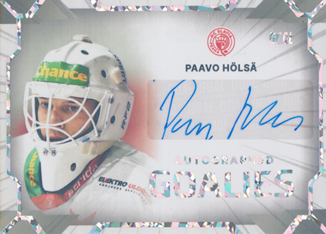 Hölsä Paavo 23-24 GOAL Cards Chance liga Goalies Auto #AG-23