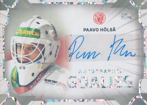 Hölsä Paavo 23-24 GOAL Cards Chance liga Goalies Auto #AG-23
