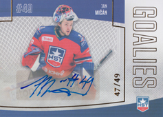 Mičán Jan 22-23 GOAL Cards Chance liga Goalies Autograph #G-27