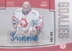 Šimonů Daniel 22-23 GOAL Cards Chance liga Goalies Autograph #G-34