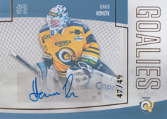 Honzík David 22-23 GOAL Cards Chance liga Goalies Autograph #G-40