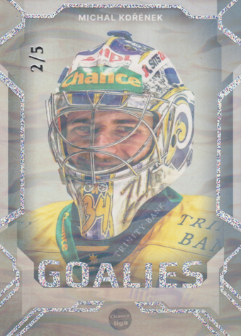 Kořének Michal 23-24 GOAL Cards Chance liga Goalies Neon #G-2