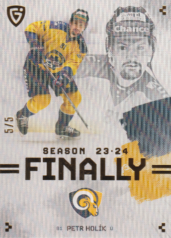 Holík Petr 23-24 GOAL Cards Finally Gold #F-ZL1
