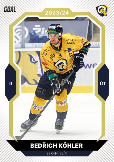 Köhler Bedřich 23-24 GOAL Cards Chance liga Gold #7