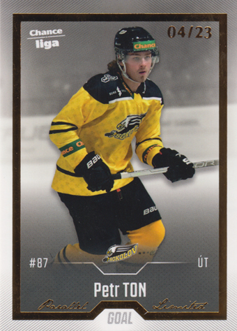Ton Petr 22-23 GOAL Cards Chance liga Gold #43