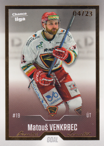 Venkrbec Matouš 22-23 GOAL Cards Chance liga Gold #52